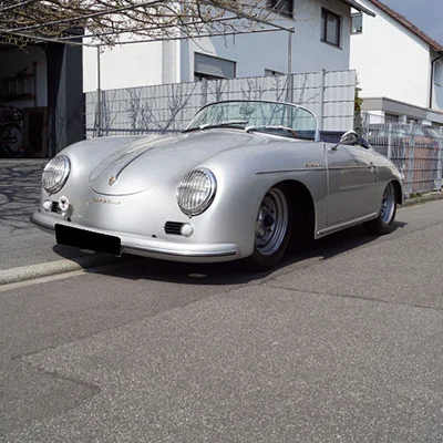 Silbernen Oldtimer für die Fahrzeugbewertung