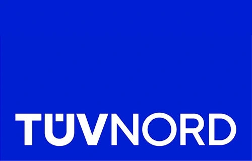 Logo TÜV Nord Logo TÜV Nord auf blauem Hintergrund